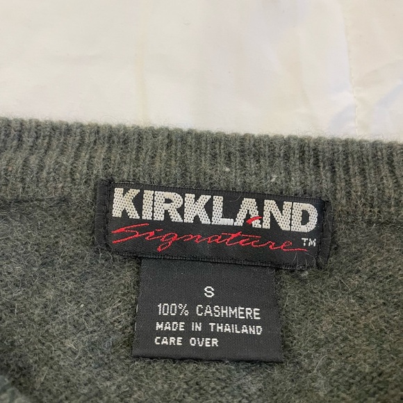 Kirkland Forest Green Cashmere Sweater Size Small - Picture 8 of 9